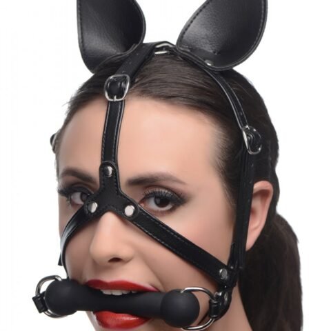 Dark Horse Pony Head Harness with Silicone Bit